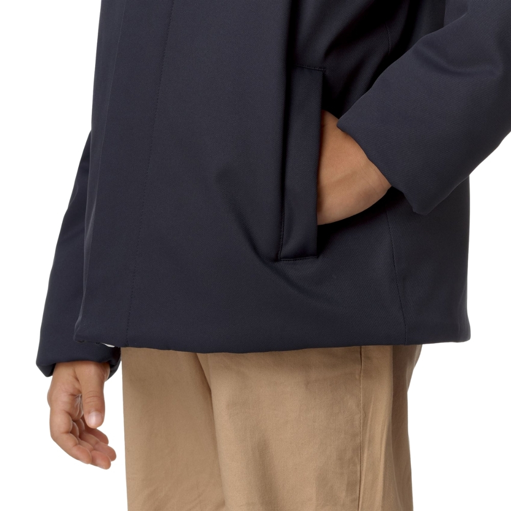 Giubbino K-way P.Jacko twill marmotta con cappuccio