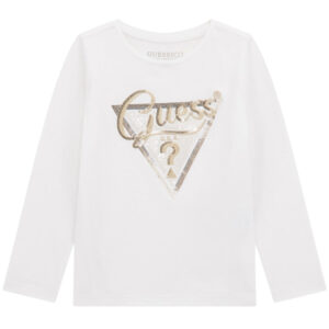 T-Shirt Guess logo con paillettes