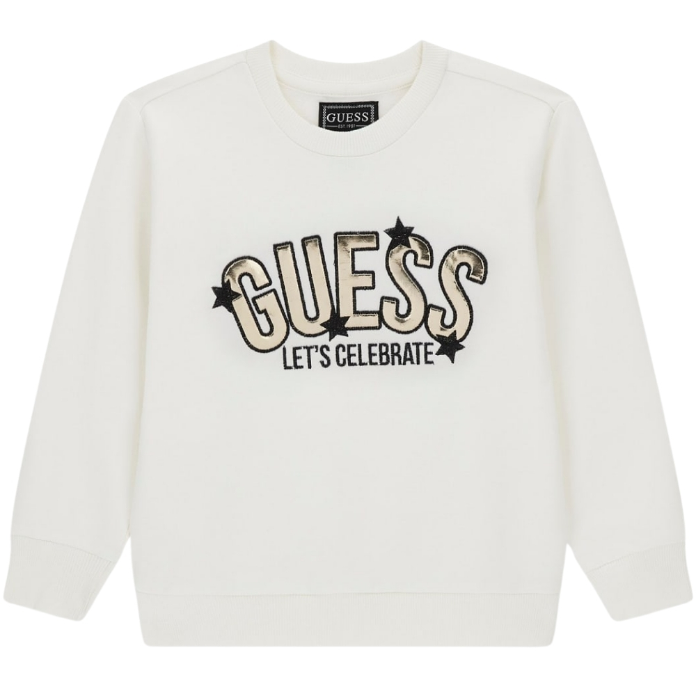 Felpa Guess con logo ricamato