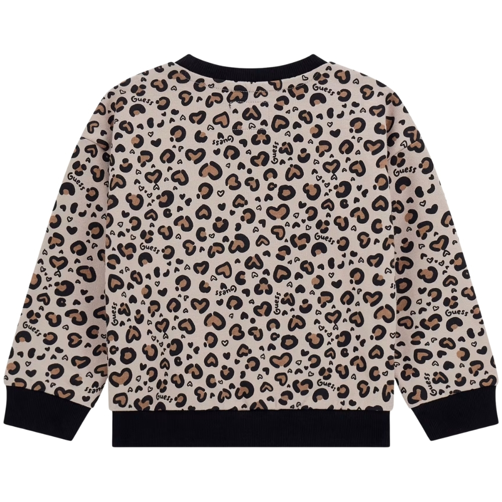 Felpa Guess logo triangolo con glitter