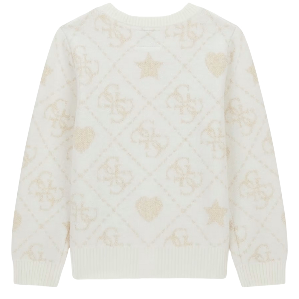 Cardigan Guess con logo con lurex