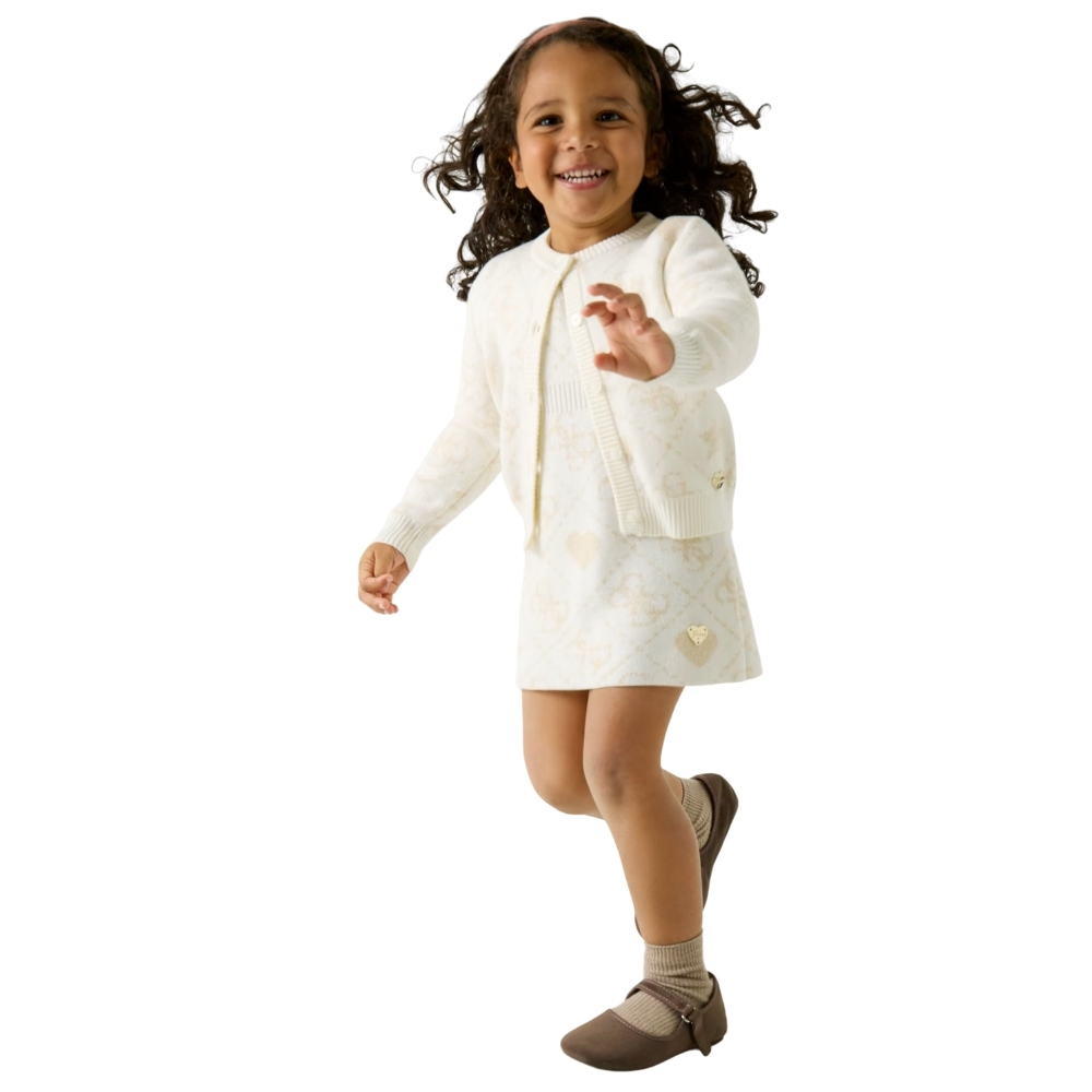 Cardigan Guess con logo con lurex