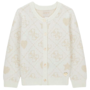 Cardigan Guess con logo con lurex