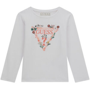 Maglia Guess logo triangolo fiorato