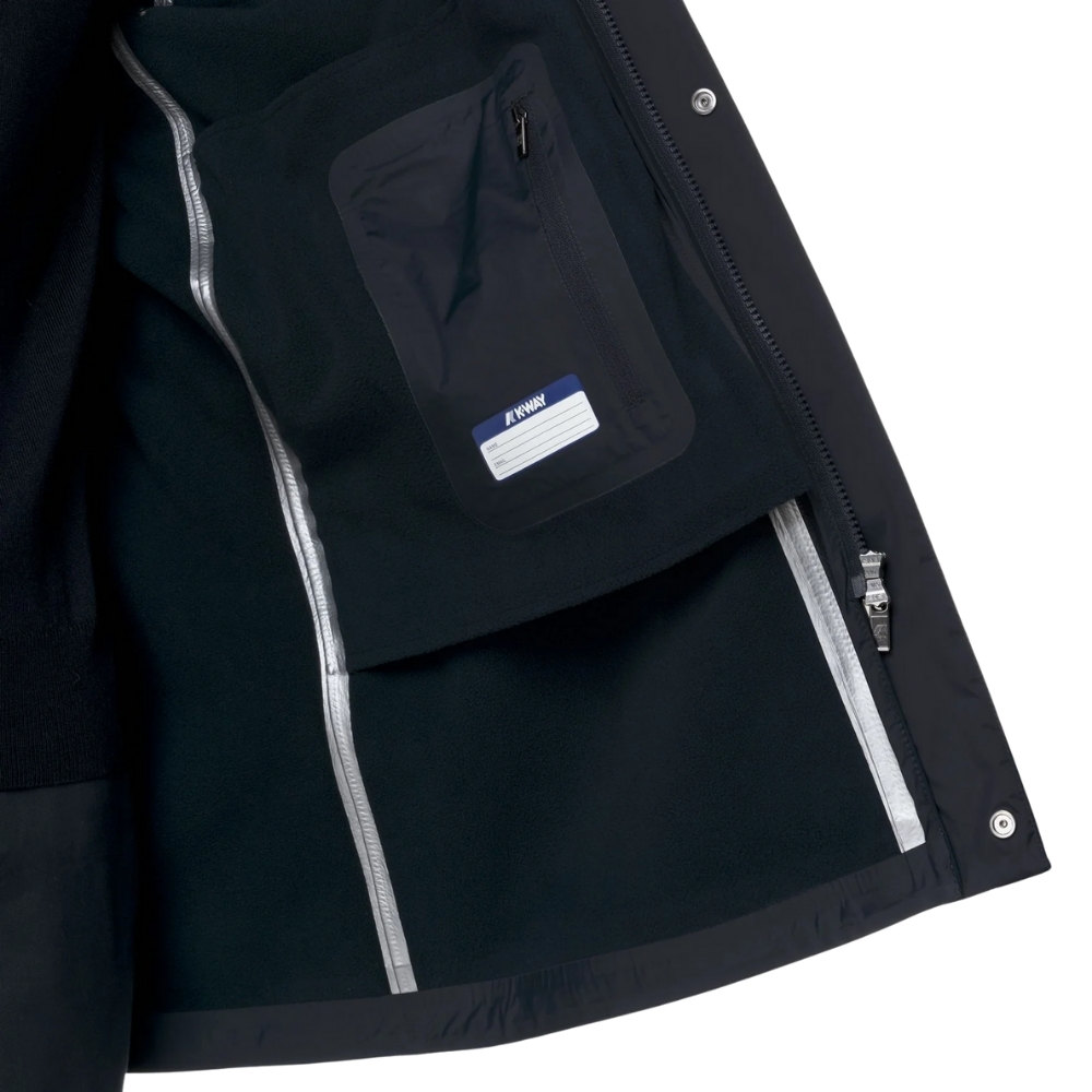 Giacca Invernale K-Way con cappuccio staccabile