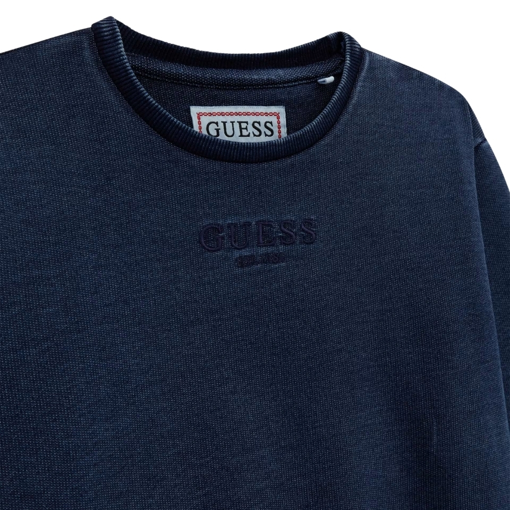 Felpa Guess logo ricamato