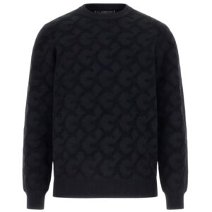 Maglione Guess logo jacquard a sbalzo