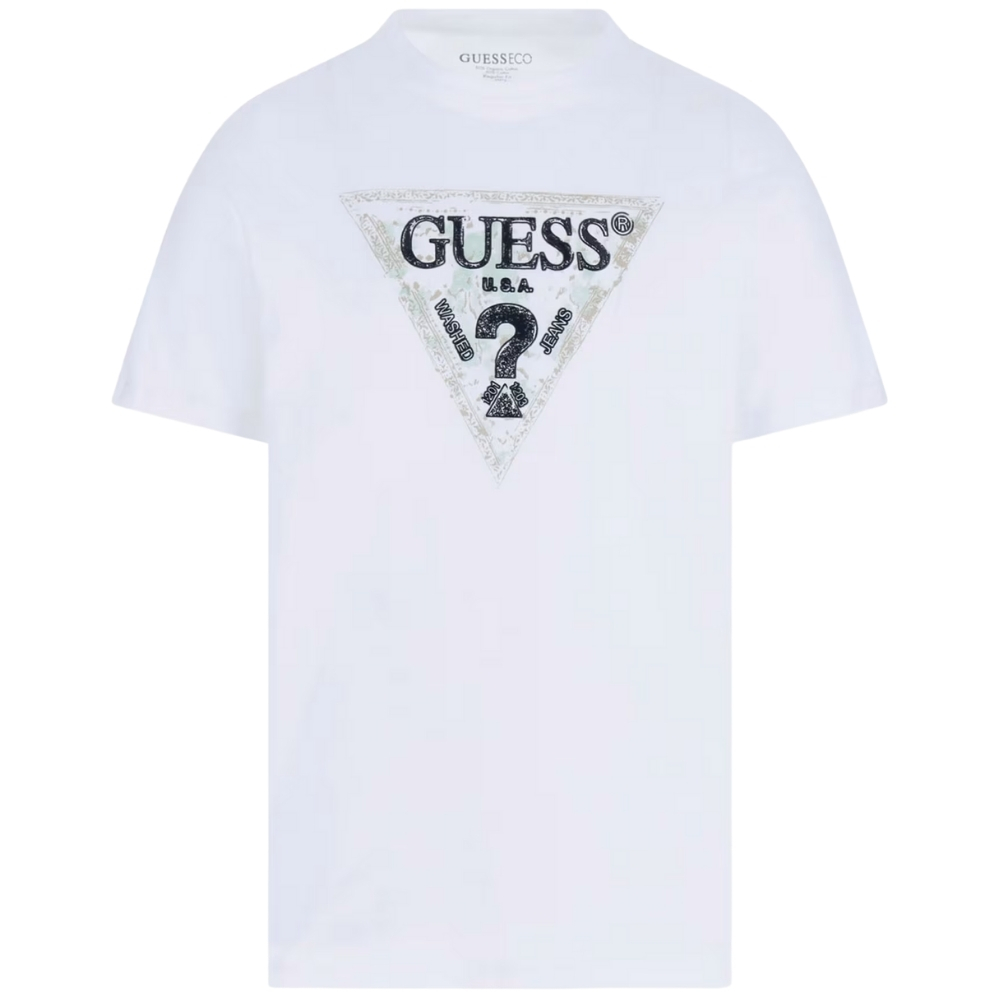 T-Shirt Guess con logo triangolo