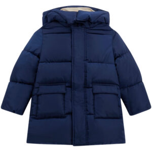 Giacca Guess lunga imbottita con cappuccio