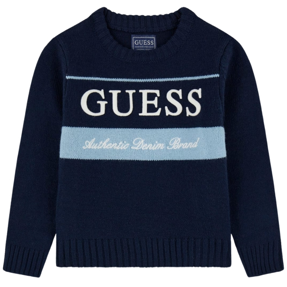 Maglione Guess logo ricamato