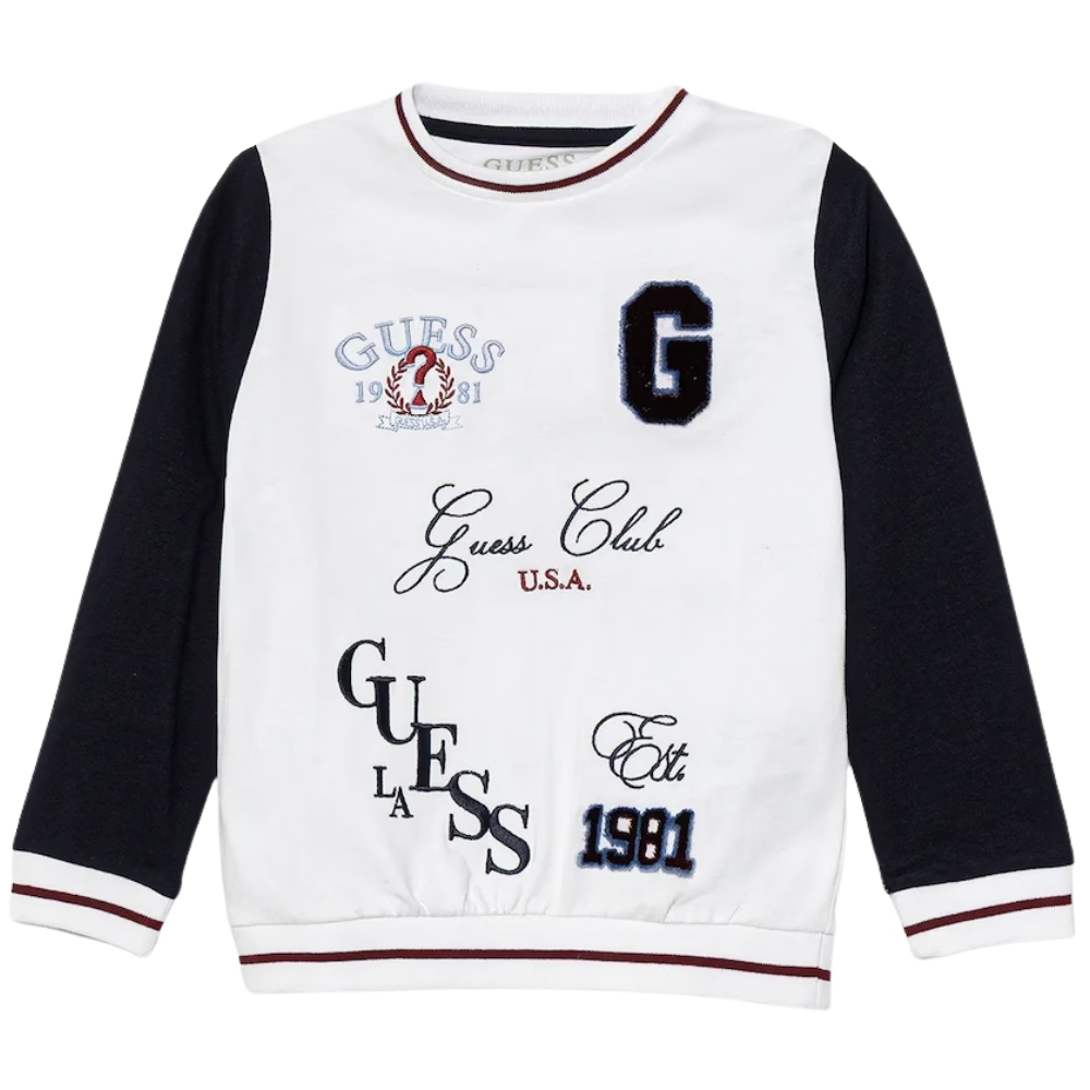 Felpa Guess logo ricamato
