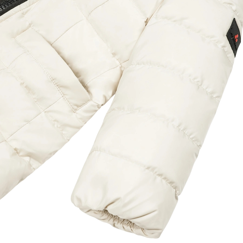 Piumino Peuterey kids con zip asimmetrica e cappuccio