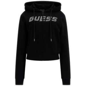 Felpa Guess con cappuccio e logo con strass