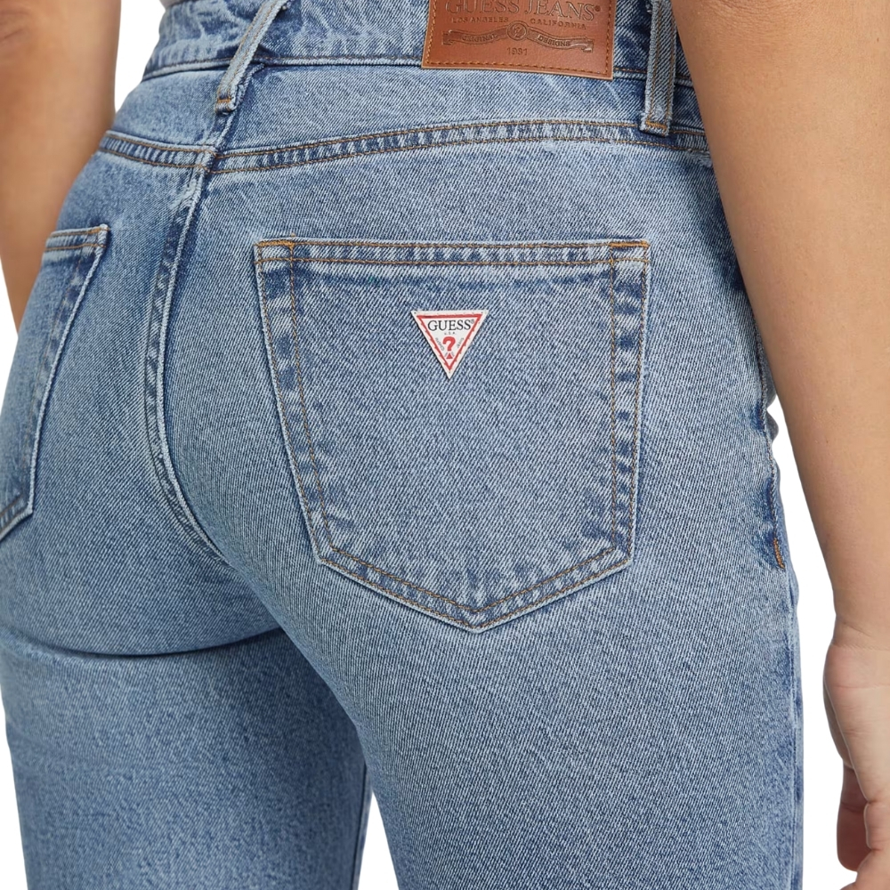 Jeans Guess straight a vita media G08
