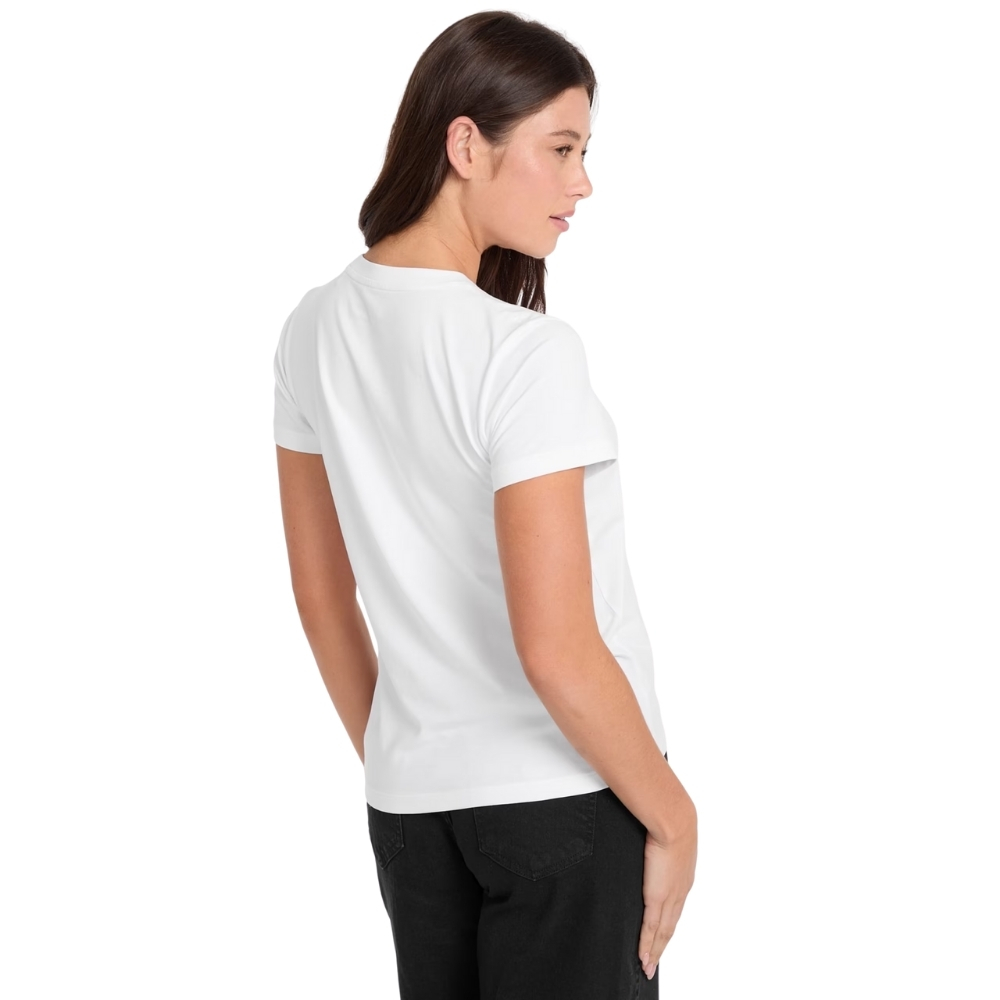 T-shirt Guess classica con logo triangolo mini