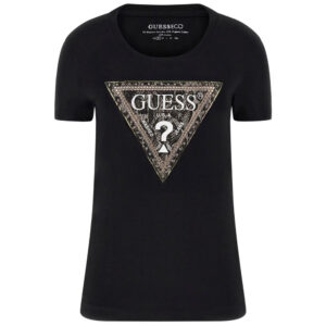 T-Shirt Guess slim logo triangolo
