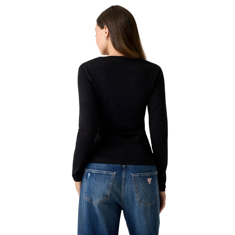 T-shirt Guess vestibilità slim logo triangolo