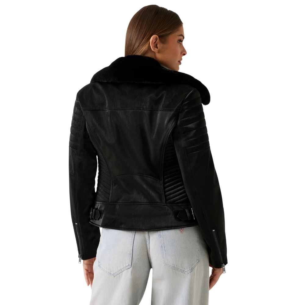 Giacca Guess biker in similpelle
