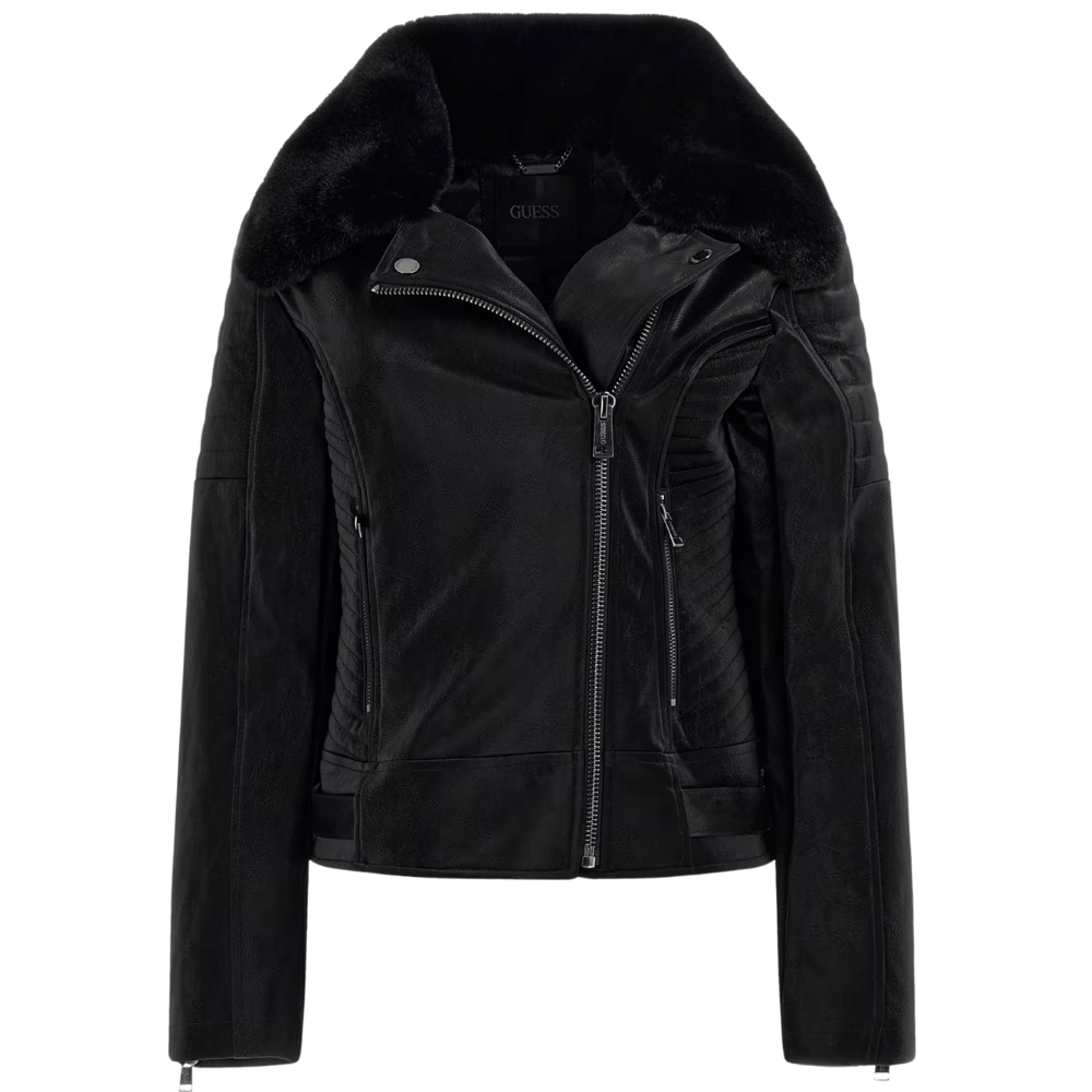 Giacca Guess biker in similpelle