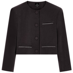 Giacca Cropped Armani Exchange in tessuto stretch