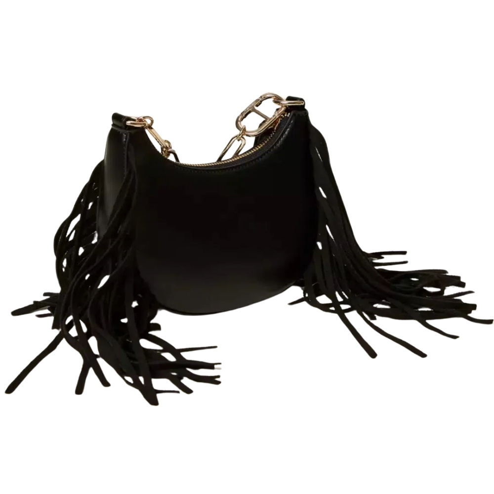 Borsa Twinset Hobo mini con frange