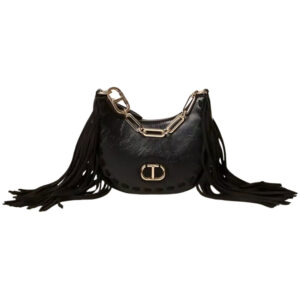 Borsa Twinset Hobo mini con frange