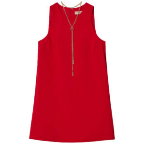 Abito Twinset in crêpe cady con catena Oval T