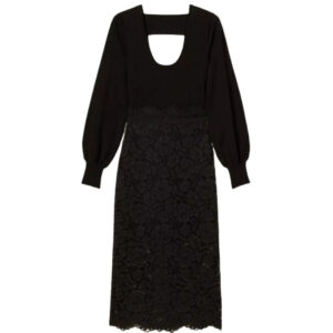 Abito Twinset in maglia e pizzo