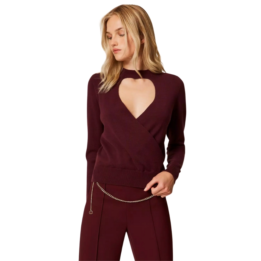 Maglia Twinset con cut-out e incrocio