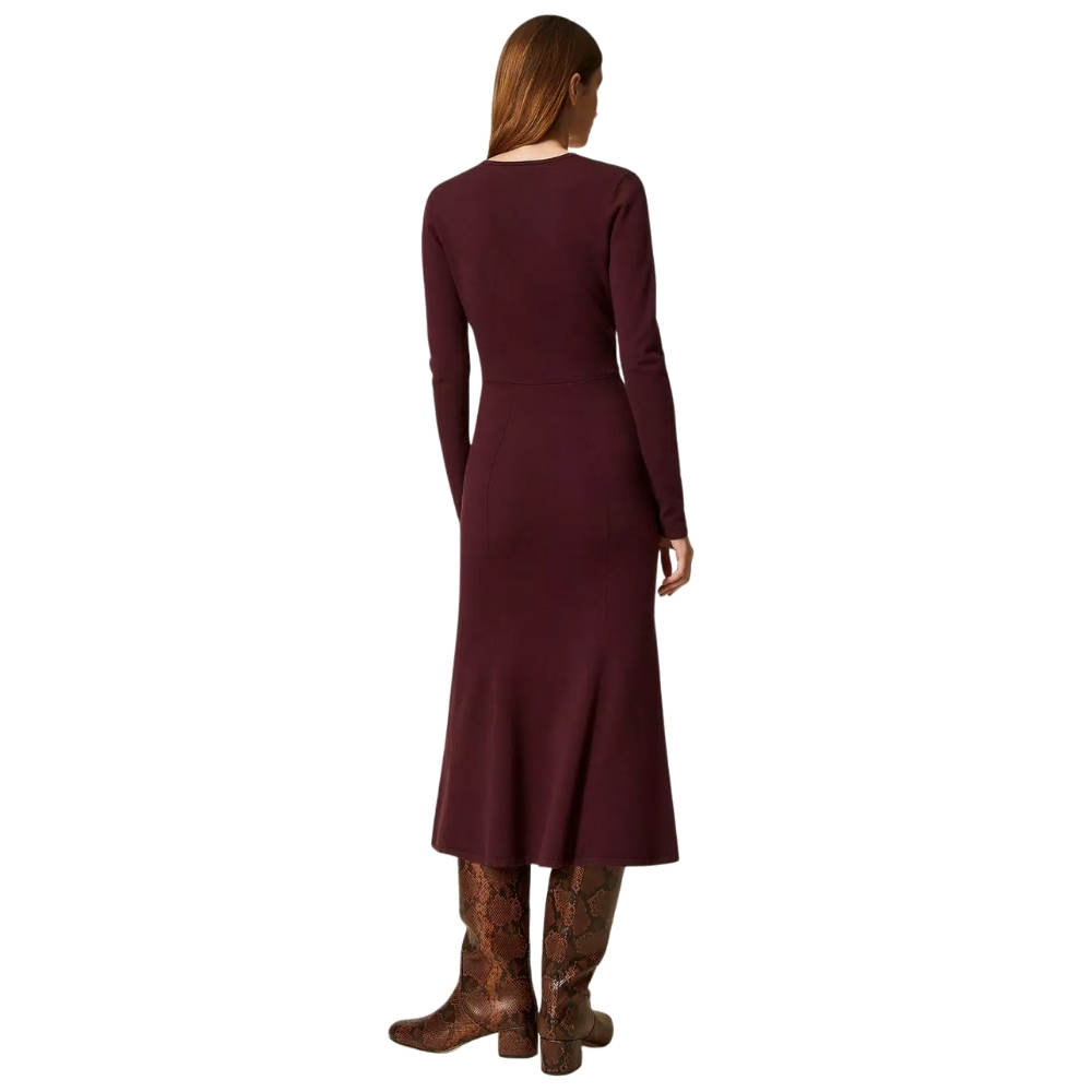 Abito Twinset in maglia con Oval T