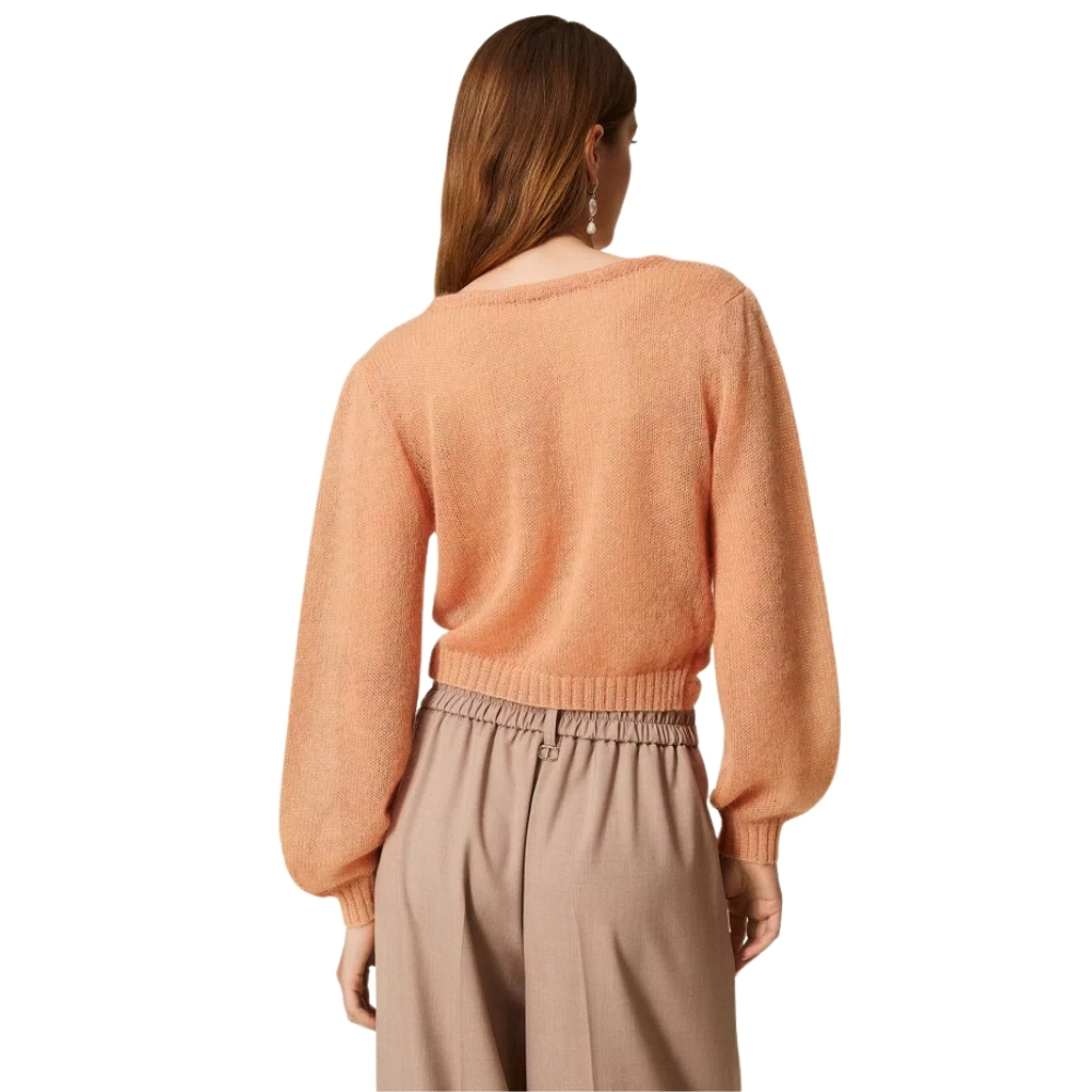 Coprispalle Twinset in maglia misto mohair