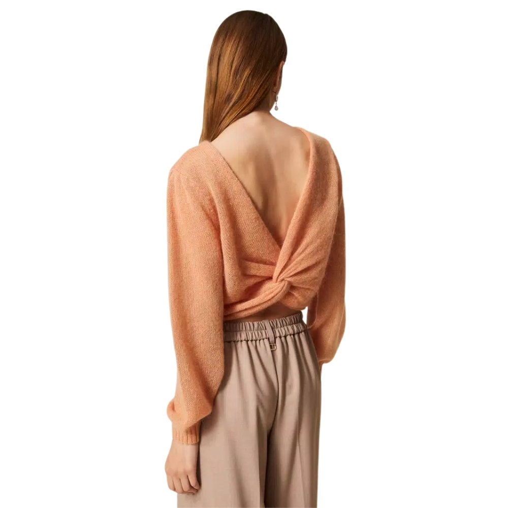 Coprispalle Twinset in maglia misto mohair