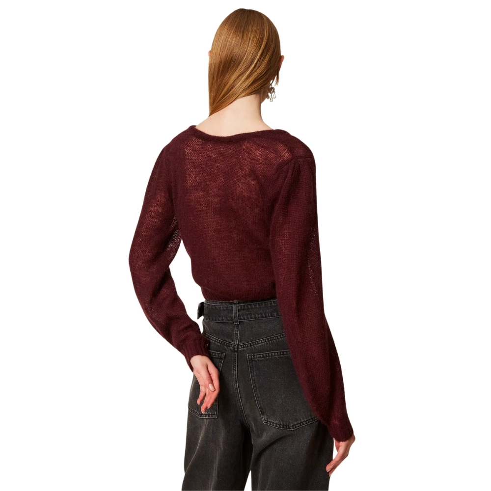 Coprispalle Twinset in maglia misto mohair