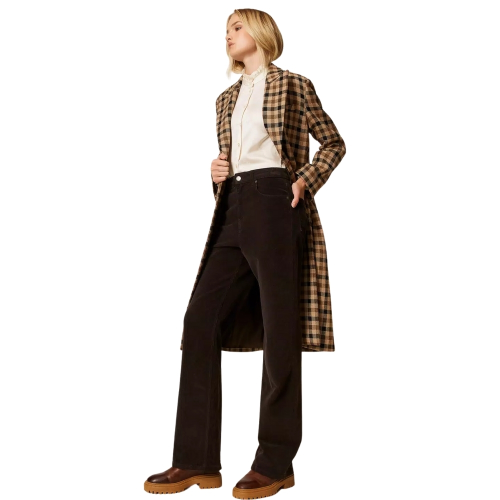 Pantalone Twinset 5 tasche in velluto