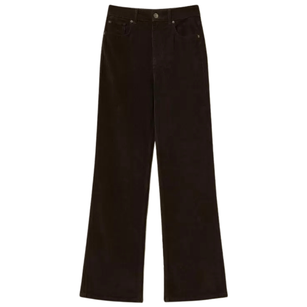 Pantalone Twinset 5 tasche in velluto