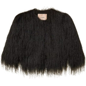 Giacca Twinset cropped con frange