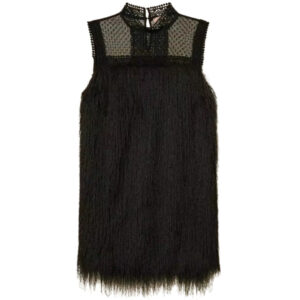 Abito Corto Twinset con frange e tulle