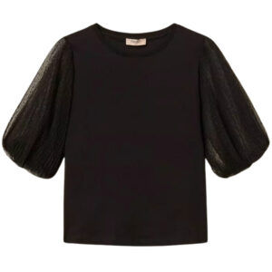 T-Shirt Twinset con maniche in tulle
