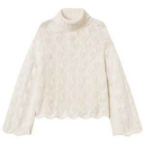 Maglia Dolcevita Twinset in misto lana con smerli