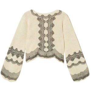 Maglia Twinset in misto lana con stampa piazzata