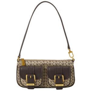 Pochette Michael Kors con logo jacquard