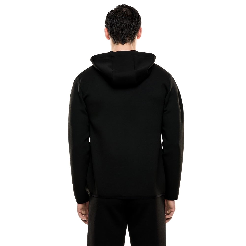 Felpa EA7 in misto viscosa con cappuccio