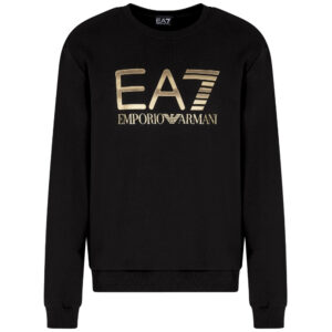 Felpa EA7 in cotone con maxi logo