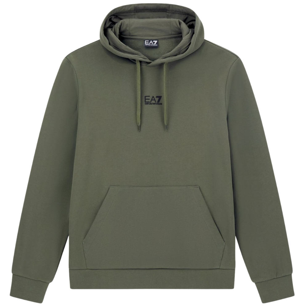 Felpa EA7 con cappuccio misto cotone