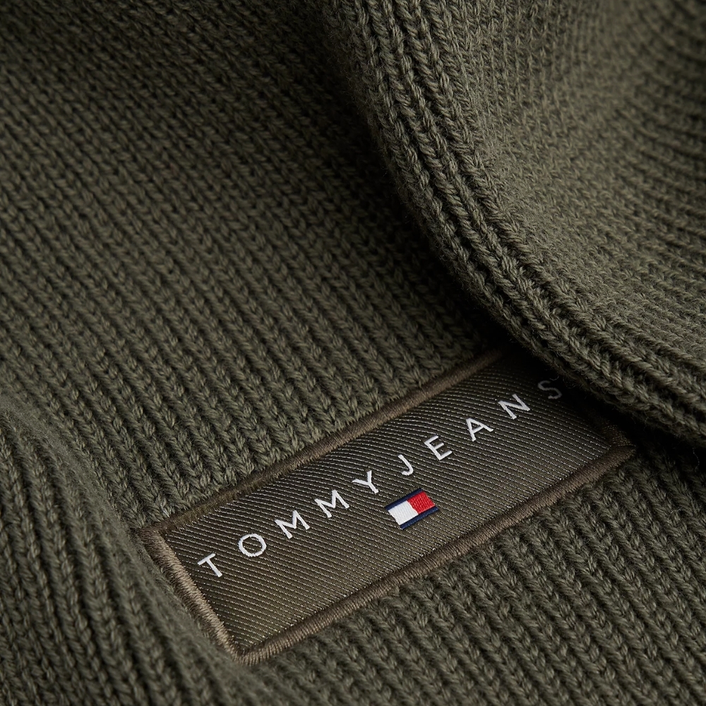 Sciarpa Tommy Jeans in maglia con logo lineare