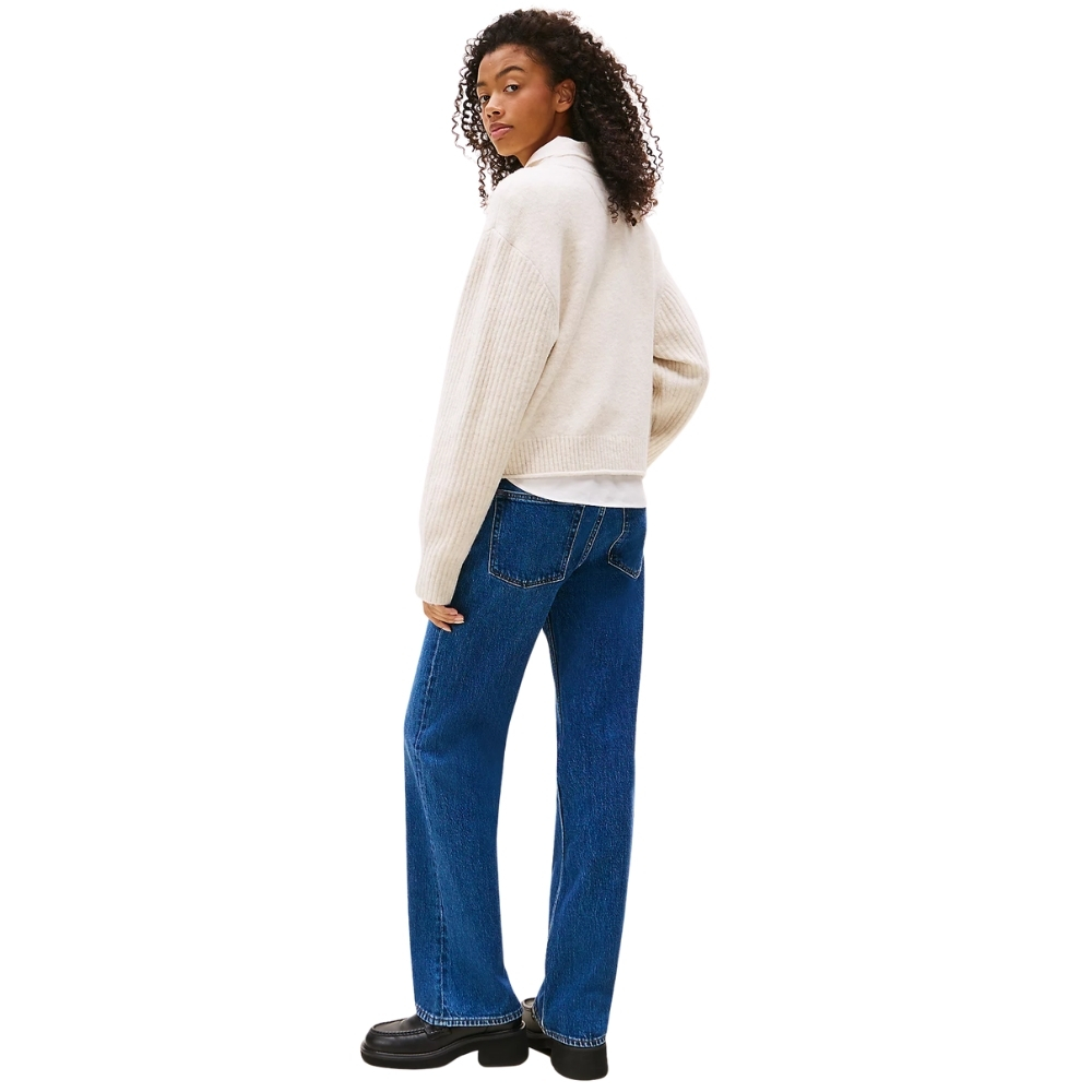 Pullover Tommy Jeans melange con logo