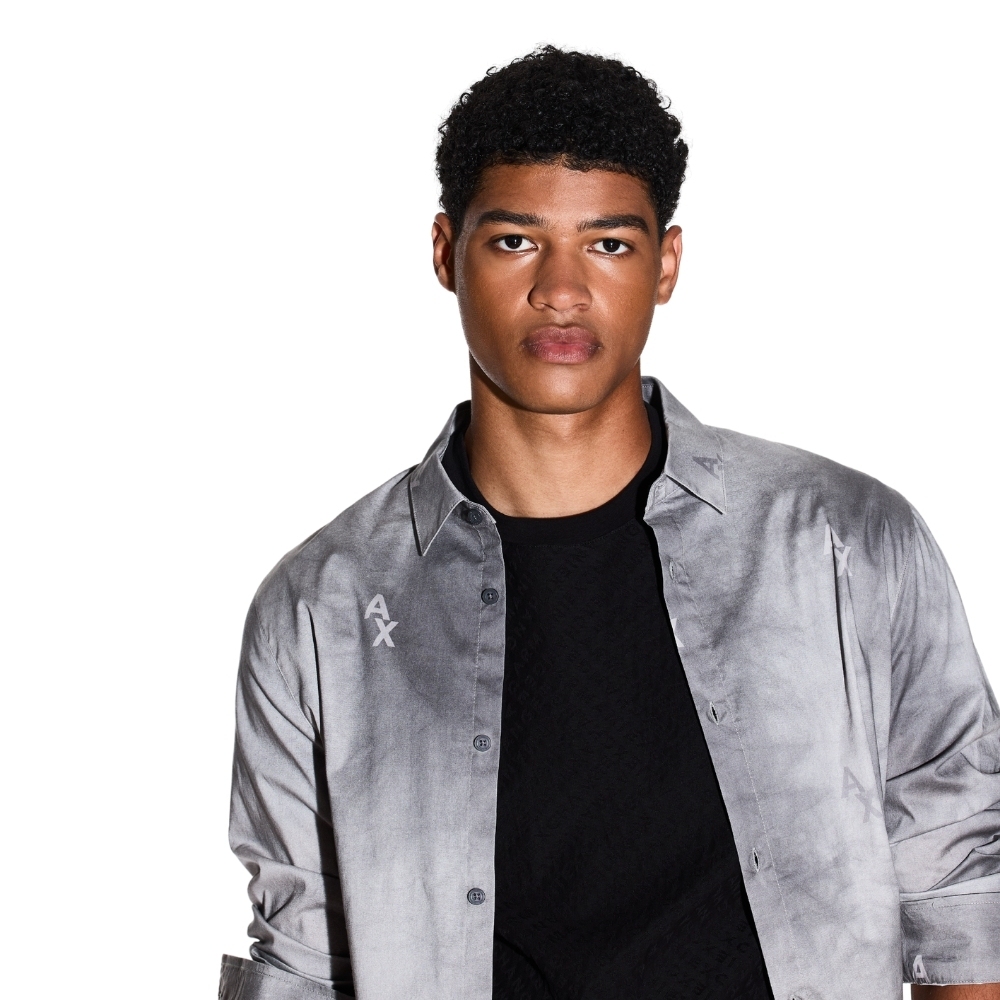 T-Shirt Armani Exchange tessuto jacquard