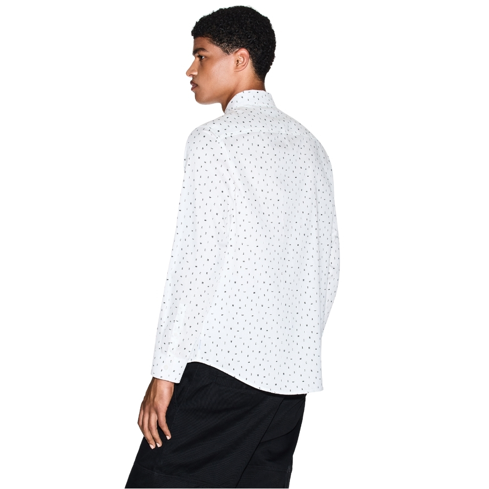 Camicia Armani Exchange logo lettering