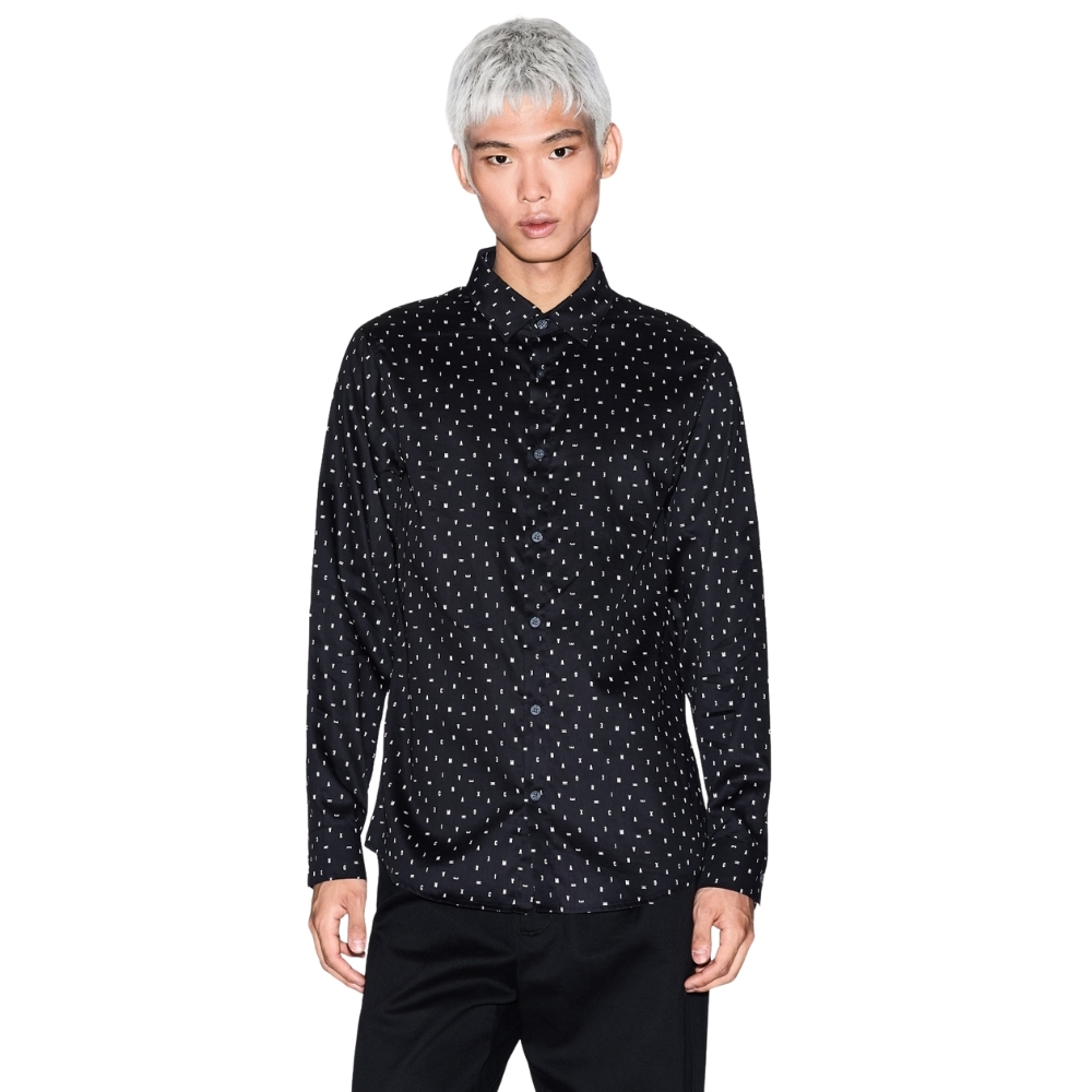 Camicia Armani Exchange logo lettering