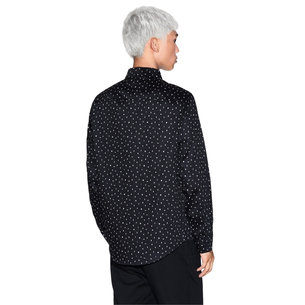 Camicia Armani Exchange logo lettering